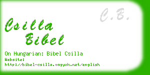 csilla bibel business card